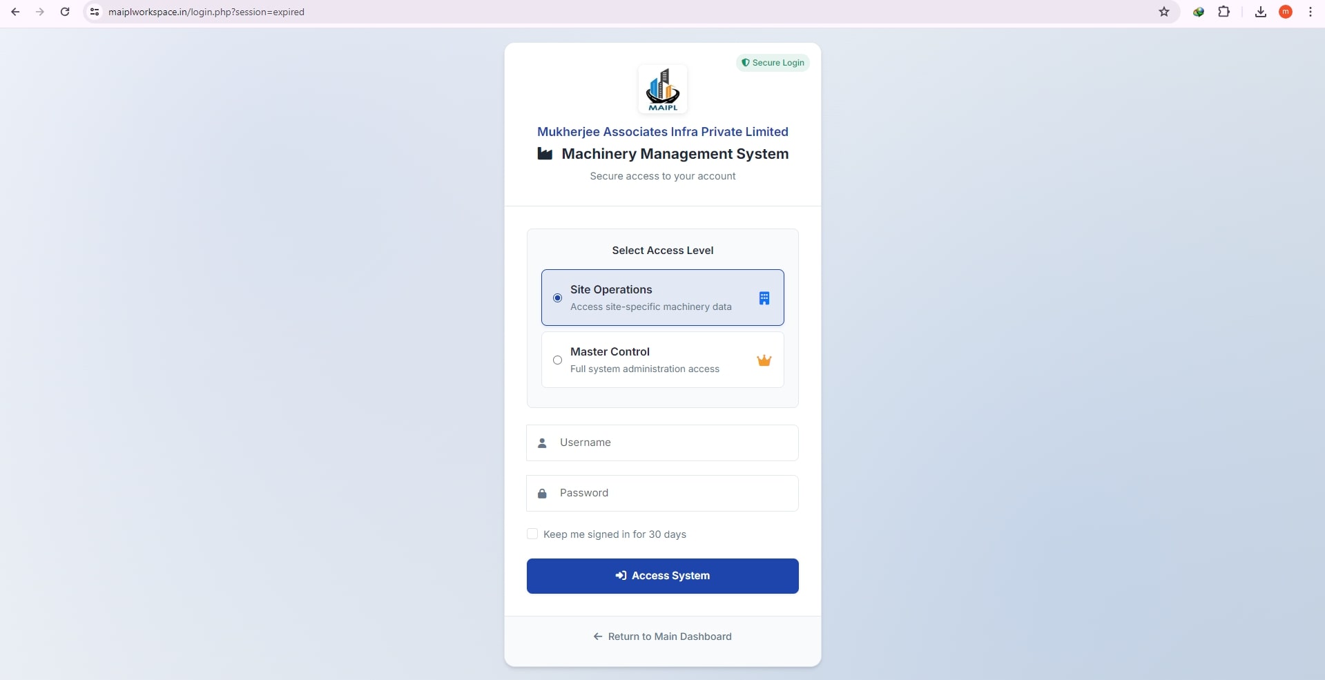 Login System